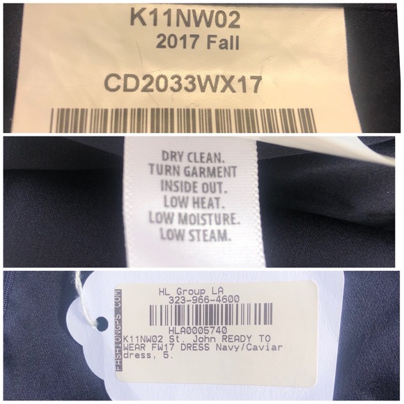 St. John Caviar Sheath Dress With Lace Trim Size 6 NWT - Picture 12 of 16